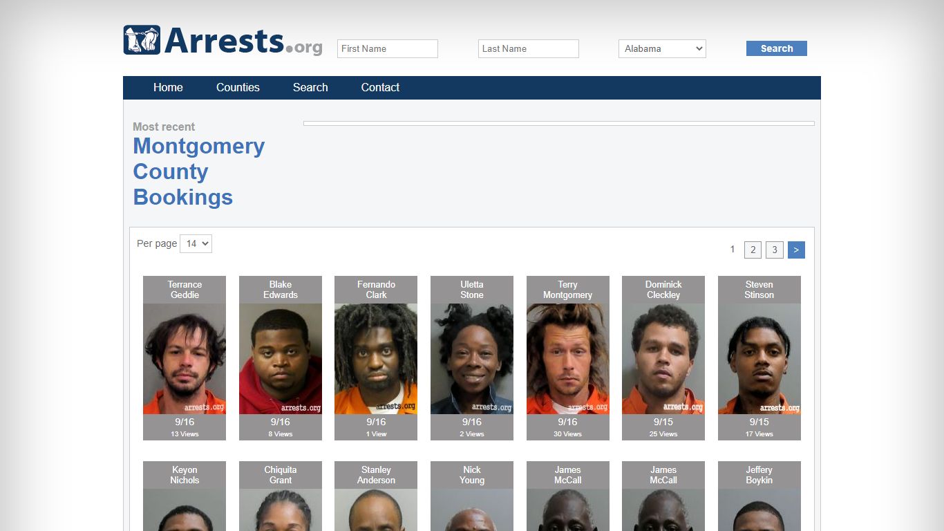 Montgomery County Arrests and Inmate Search